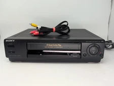 Sony SLV-469 VHS VCR Player Video Cassette Recorder With Remote 4 Head Tested
