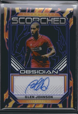 2025-26 Panini Obsidian Glen Johnson Scorched Signatures Auto /50 Liverpool Auto