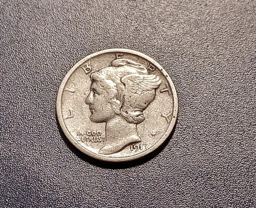 Nice XF 1917-D Mercury Dime
