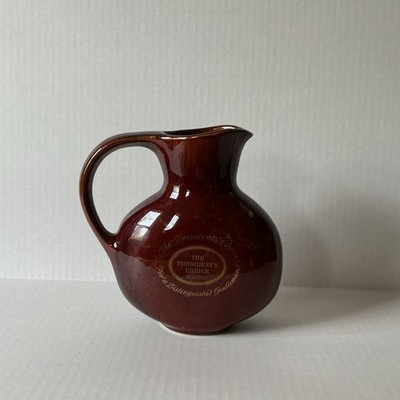 Brown Forman Distillers Brown Ceramic Jug Glossy Pottery Decorative Handle