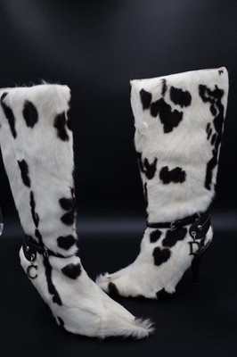 Christian Dior Rare Cowhide Leather Boots