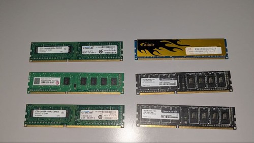 DDR3 4GB RAM Module 6er Pack Crucial Elixir Transcend Team Group Arbeitsspeicher