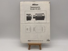 Nikon Teleconverter TC-201 / TC-301 Manuale Utente Italiano