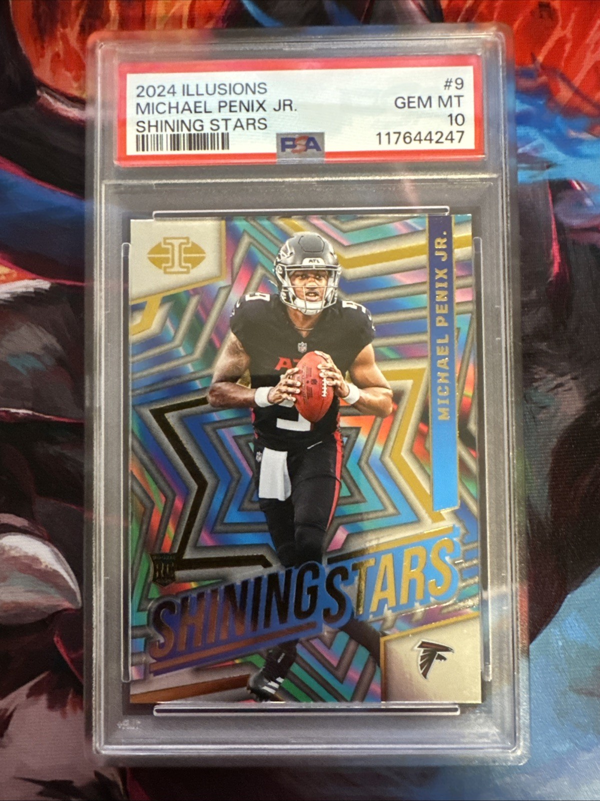 Michael Penix Panini Illusions Shining Stars #9 Base