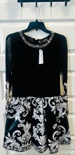 Brand New Alice + Olivia Chara Vegan Mini Dress In Winter’s Tale Dress Size 12
