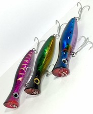 Heavy Duty Saltwater Topwater Tuna Poppers Fishing Lure 5"in