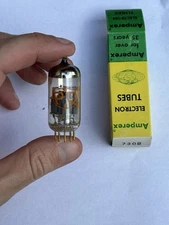 NOS Amperex 7308 PQ O-Getter Gold Pin Made in USA