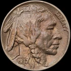1937-D Buffalo Nickel – Denver Mint – Classic U.S. Coin – Nice Detail