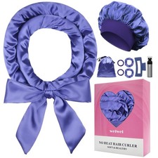 weiwei Satin Heatless Curlers Hair Curler, No Heat Curls Overnight Hair Curle...