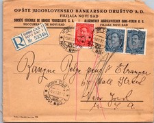 GOLDPATH: Yugoslavia cover 1931 to USA registered CV907_P01