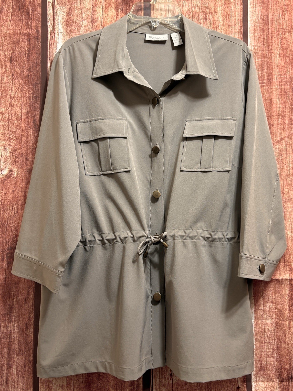 Weekends Chicos Drawstring Jacket Womens 3 (XL) T… - image 1