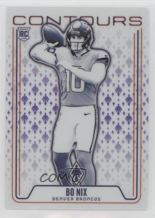 2024 Panini Phoenix Contours Purple Bo Nix #CON-BNX 11yh