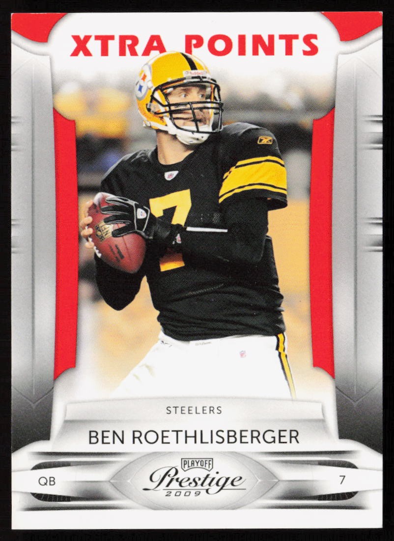 Ben Roethlisberger 2009 Playoff Prestige Xtra Points Red #76 #/100 - Steelers