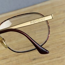 Yves Saint Laurent Eyeglasses 4088 Y173 Gold Tortoise Italy 57 18 140 y2K flex