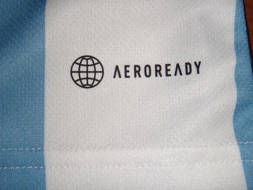 NWT Men's Adidas Argentina 2022 World Cup 3-Star Winners Home Jersey Medium - Picture 6 of 6