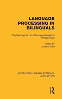Jyotsna Vaid | Language Processing In Bilinguals (Rle Linguistics C | Buch