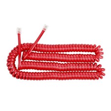 Uvital 1 Pack 16FT Red Extra Long Phone Handset Cord Coiled Length 2FT , Phon...