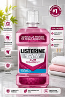 Listerine Advanced Defence Gum Disease Treatment Mouthwash 500ml Dental Care UK