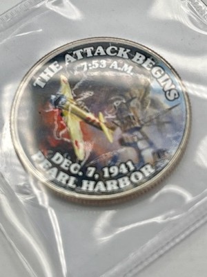 Pearl Harbor Coin Collection U.S. Half Dollars  The Attack Begins/Arizona Sinks''