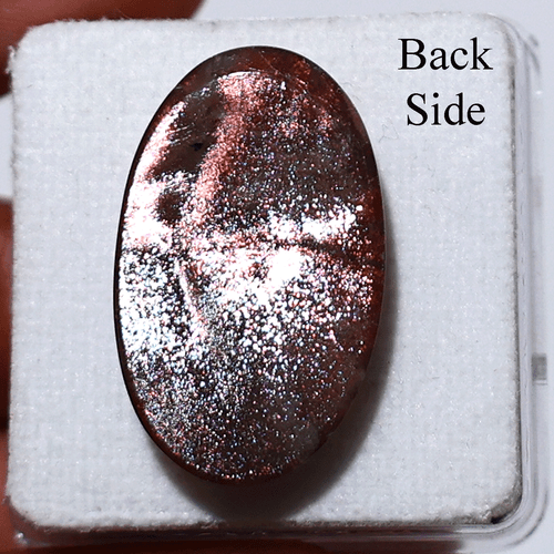 Nebulla in una pietra ~ 24,8 CT pietra solare naturale viola foschia 28 mm pietra preziosa cabochon - Foto 7 di 10