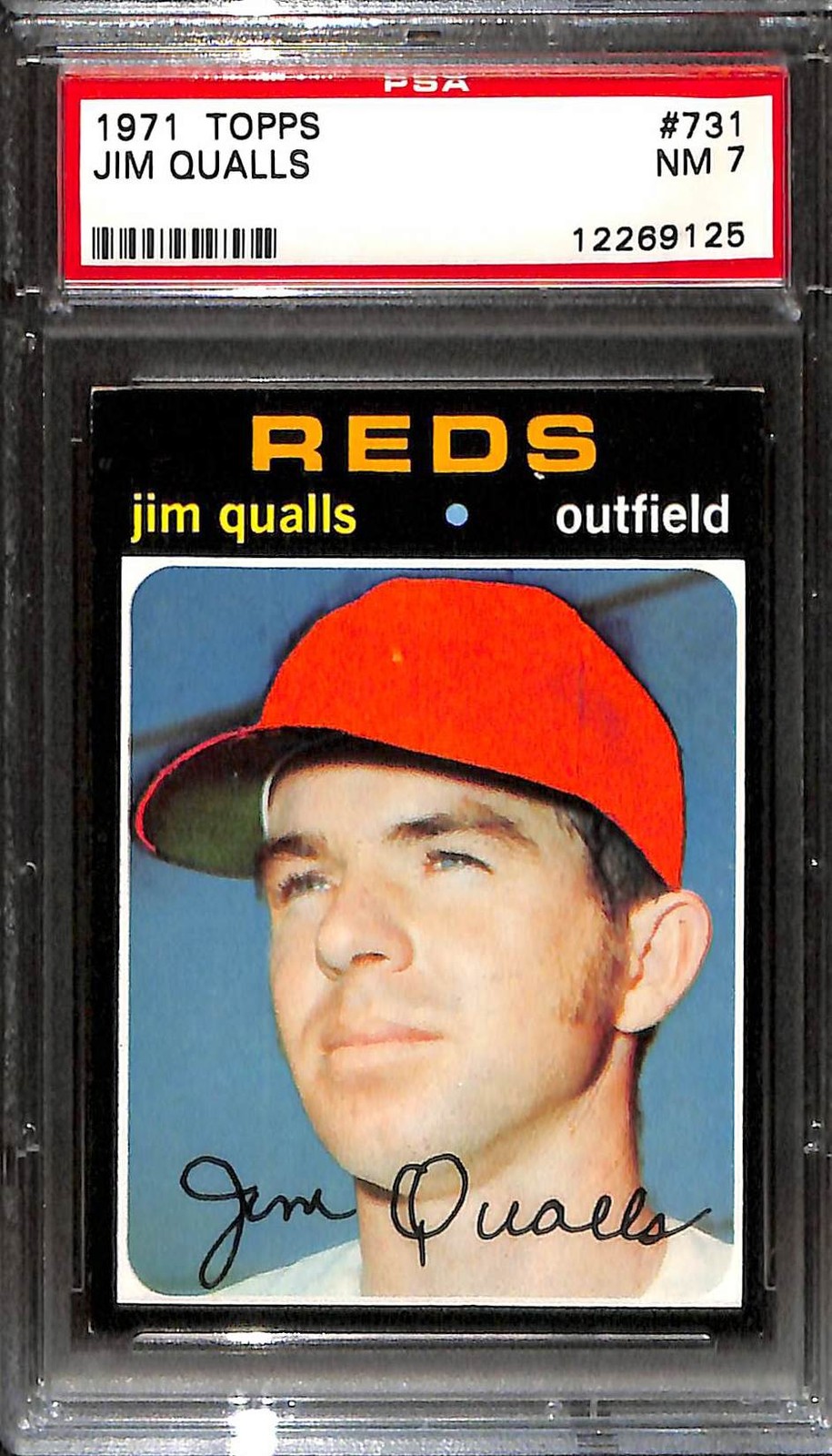 1971 TOPPS #731 JIM QUALLS PSA 7 NM 12269125