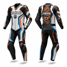 Chinese Dragon Motorcycle Race Suit One Piece Leather Racing Suit All Sizes