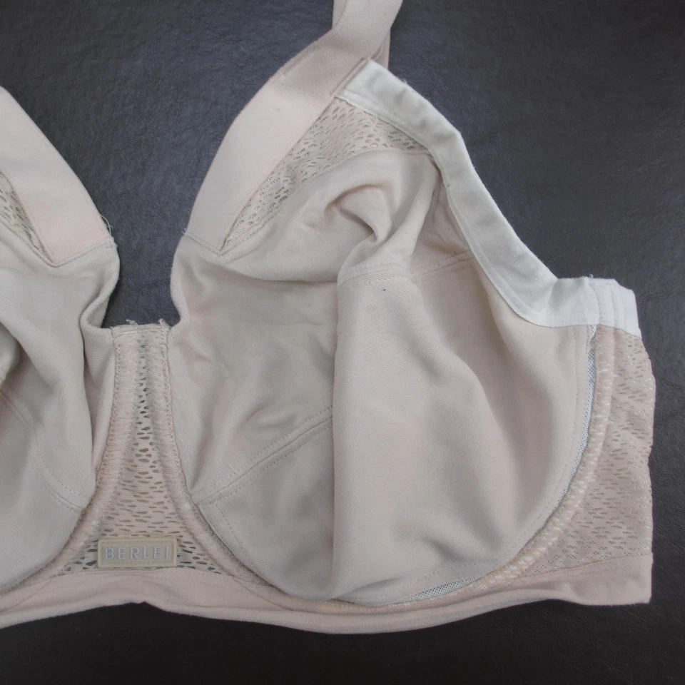 Sujetador Berlei Mujer 38G Beige Desnudo Con Aros Cobertura Completa Malla Ajustable YYRK Foto 4 de 4