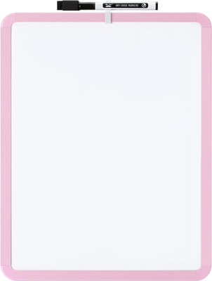 - Dry Erase Board, 14  X 11  with a Black Dry Erase Marker | Pink Frame, Small M