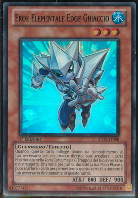 ELEMENTARHELD EDGE ICE (Elemental Hero Ice Edge) Super R STOR IT098   1Ed