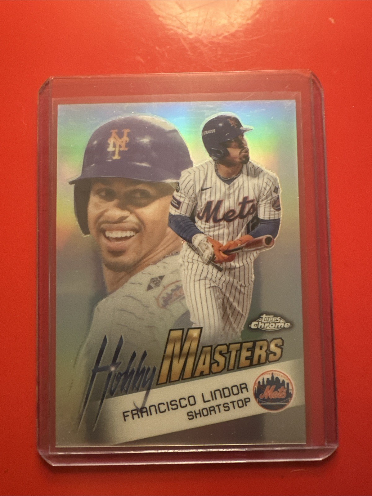 2025 Topps Chrome Hobby Masters Francisco Lindor SSP Case Hit New York Mets