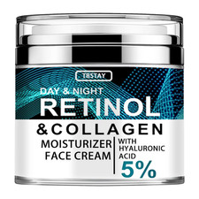 Crema de ácido hialurónico con retinol de colágeno, crema facial de retinol y colágeno,\