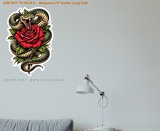 Tattoo Style Detailed Graphic Vinyl Wall Deco...