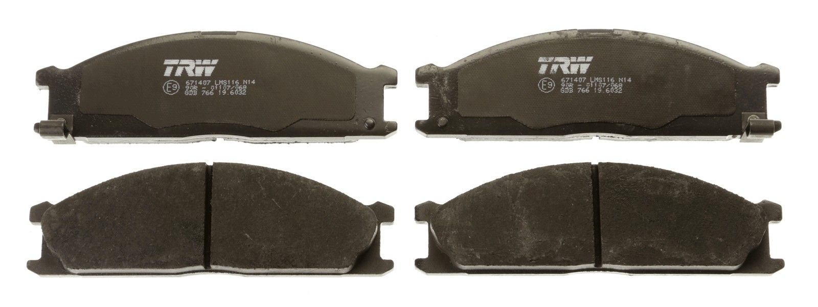 Fits TRW GDB766 BRAKE PAD SET, DISC BRAKE