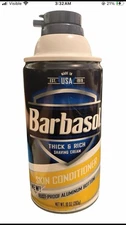 Barbasol Shaving Cream With Skin Conditioner Thick & Rich 10oz