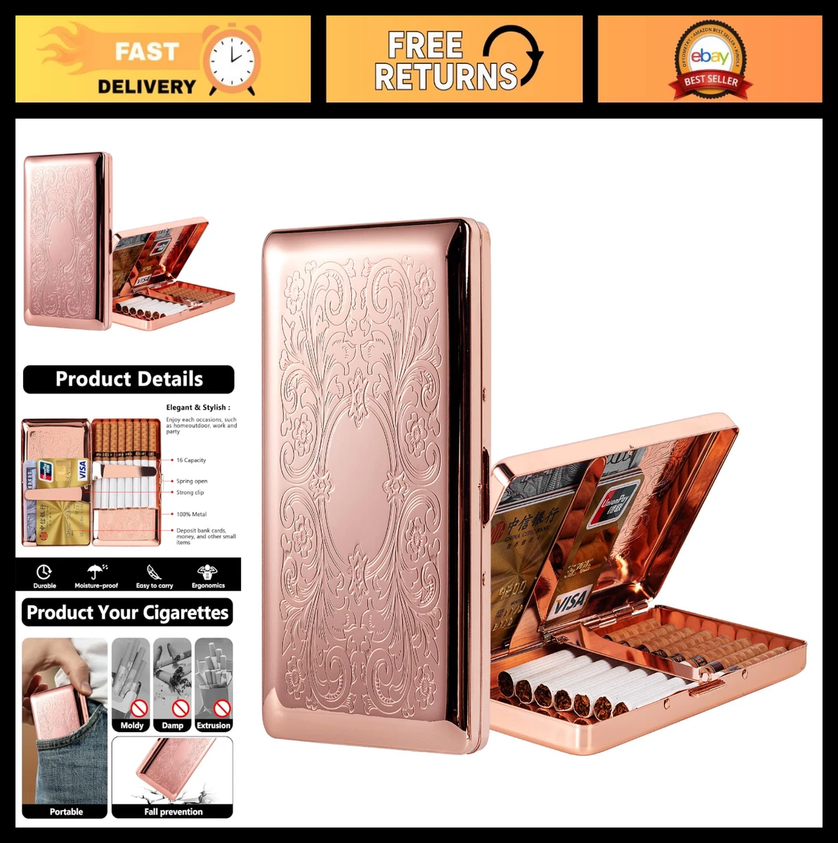 ebay cigarette case Cigarette Case 120 for sale