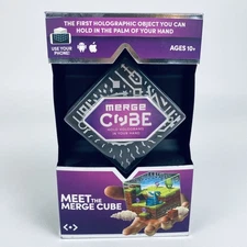 MERGE CUBE AR VR STEM Toy Interactive Hologram Hold Science in Your Hand NIB
