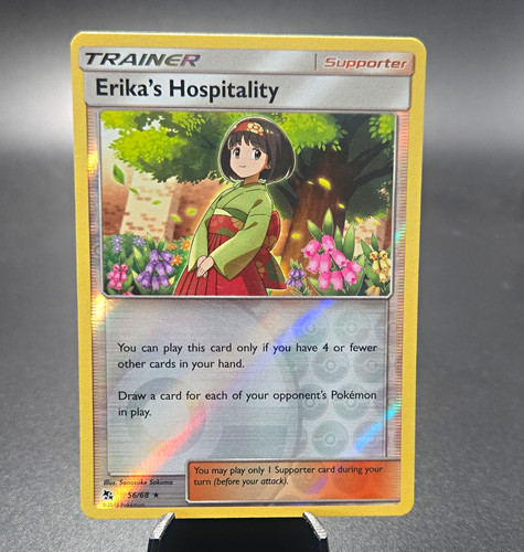 Pokémon TCG Erika's Hospitality 56/68 Hidden Fates Reverse Holo