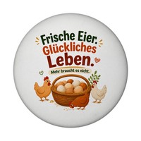 Magnet Frische Eier - FröHlichem HüHnerhof Motiv Dekomagnet Mit Spruch: Mehr