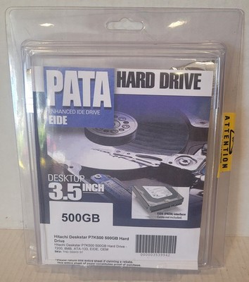 Hitachi HDP725050GLAT80 500GB 3.5'' HDD IDE Ultra ATA/133 (ATA-7) New Old Stock