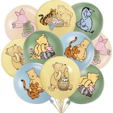 24Pcs Winnie Classic Pooh Balloons 12 Inch Birthday Party Decorations