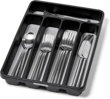 madesmart Silverware Tray, Granite, Classic 5 Compartment