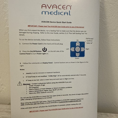 Avacen 100 Advanced Vascular Circulation Enhancement Device- TESTED - Picture 7 of 7