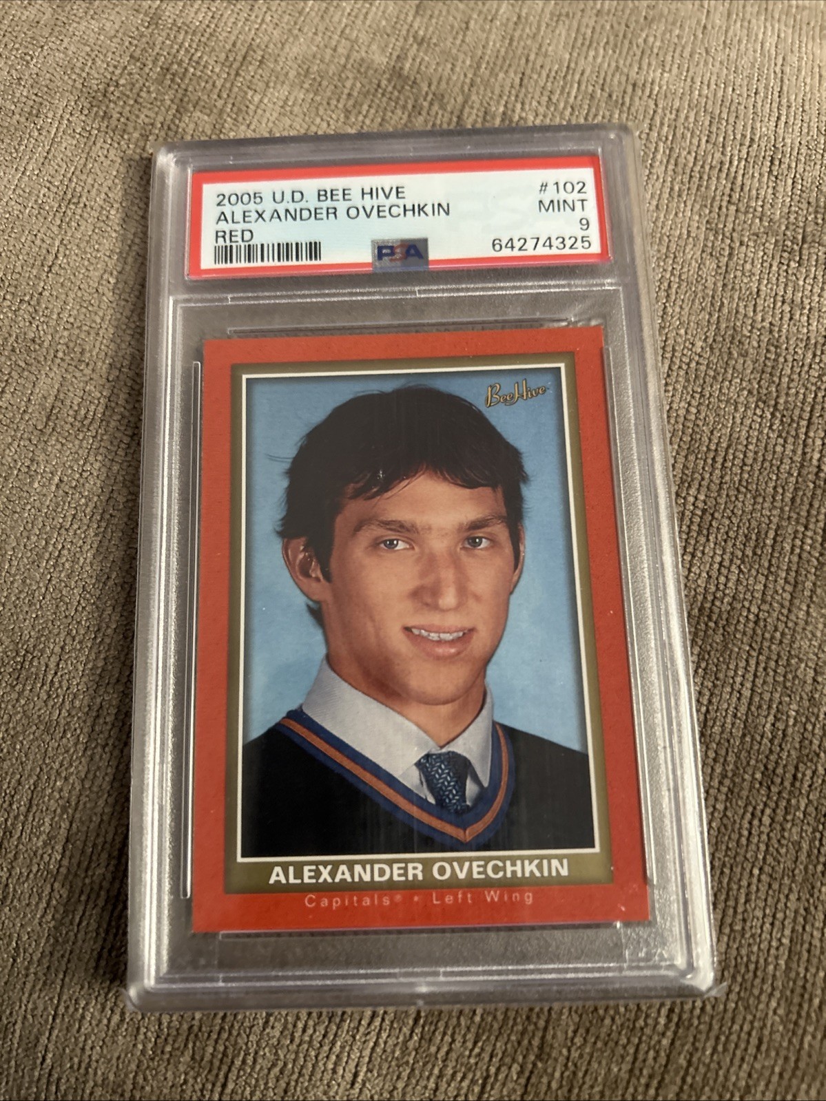 ALEXANDER OVECHKIN RC 2005 Upper Deck Bee Hive Red PSA 9