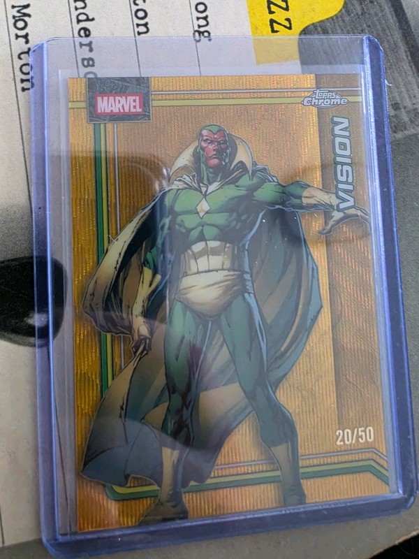 2026 Topps Chrome Marvel Vision Gold Wave /50