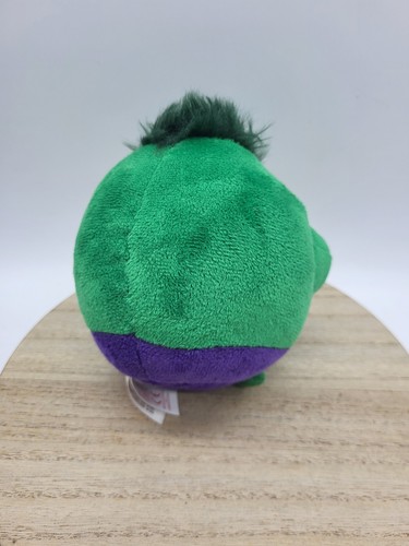 TY Beanie Ballz Avengers Marvel HULK Green Plush 5" Ball Stuffed Animal Toy 2013 - Picture 4 of 5