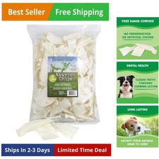 Chips 5-Pound Bag - Large Dog Rawhide Chews - Ideal for Agressive Chewers Do...