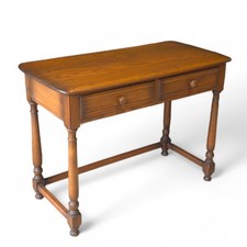 Vintage Ercol Golden Dawn Writing Table / Two Drawer Side Hall Table