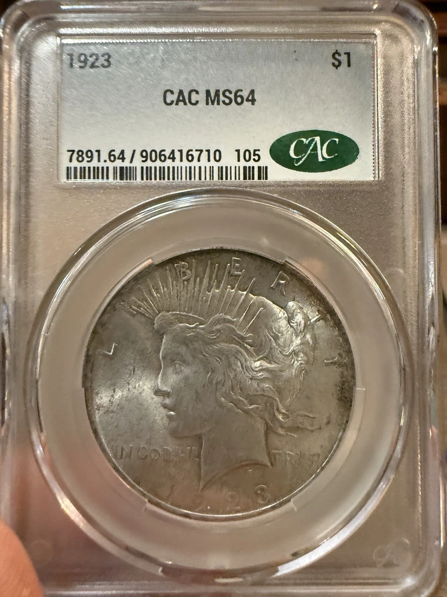 MS 64 Graded 1923 Year Peace Dollars (1921-1935) for sale | eBay