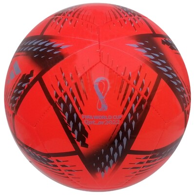 Adidas Rihla Club WM Ball Trainingsball Fußball rot schwarz  Gr.5 | G.4