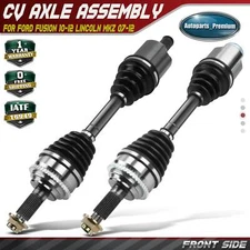 2x Front LH & RH CV Axle Assembly for Ford Fusion 10-12 Lincoln MKZ 2007-2012